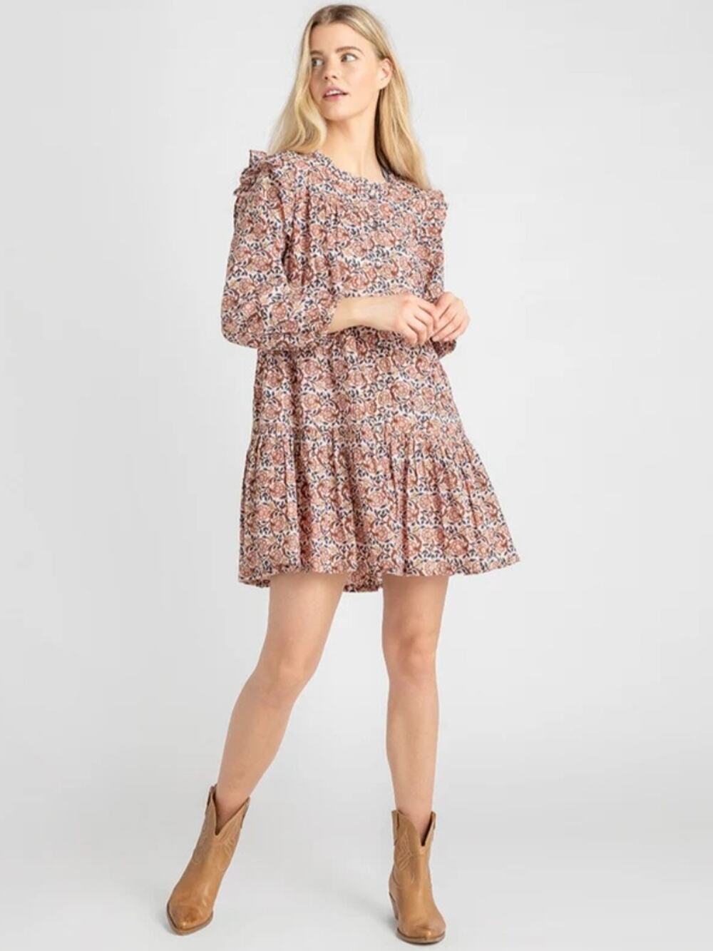 Pink Chicken Kalani Dress Pink Blossom Size Small